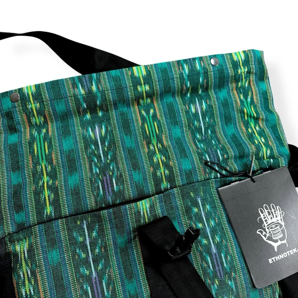 NEW ETHNOTEK Cyclo Foldover Laptop Sling Messenger Bag‎ Work Guatemala 4 Padded